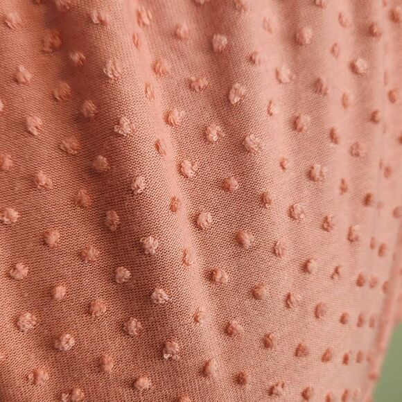 Lane Bryant Peach Convertible Swiss Dot Blouse 22/24 NWT (4784) - Picture 4 of 10